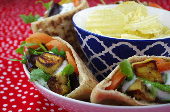 Eggplant & Dill Pita Pocket Recipe